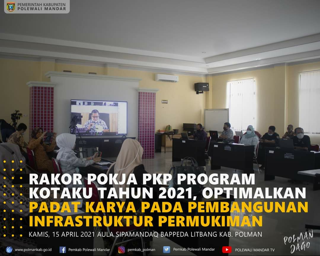 Rakor Pokja PKP Program Kotaku  2021, Optimalkan Padat Karya pada Pembangunan Infrastruktur Permukim