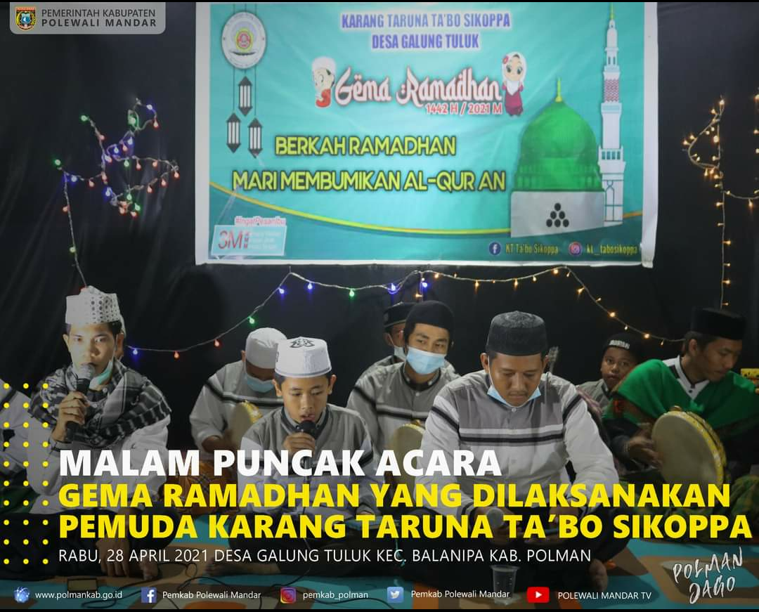 Karang Taruna Tabo Sikoppa gelar Gema Ramadhan  di Desa Galung Tuluk