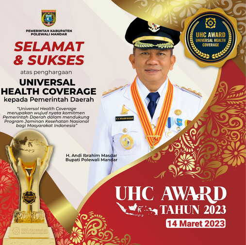Pemkab Polewali Mandar Terima Penghargaan UHC Award 2023