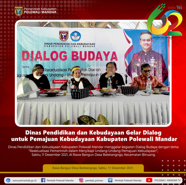 Dinas Pendidikan dan Kebudayaan Gelar Dialog untuk Pemajuan Kebudayaan Kabupaten Polman