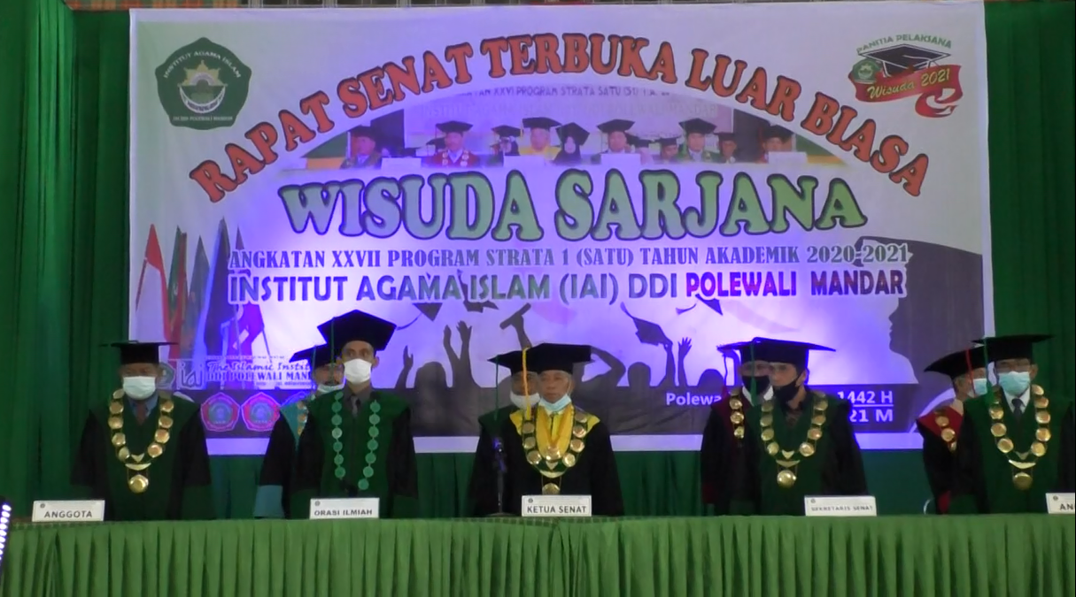472 Mahasiswa/i Institut Agama Islam (IAI) DDI Polewali Mandar Diwisuda 