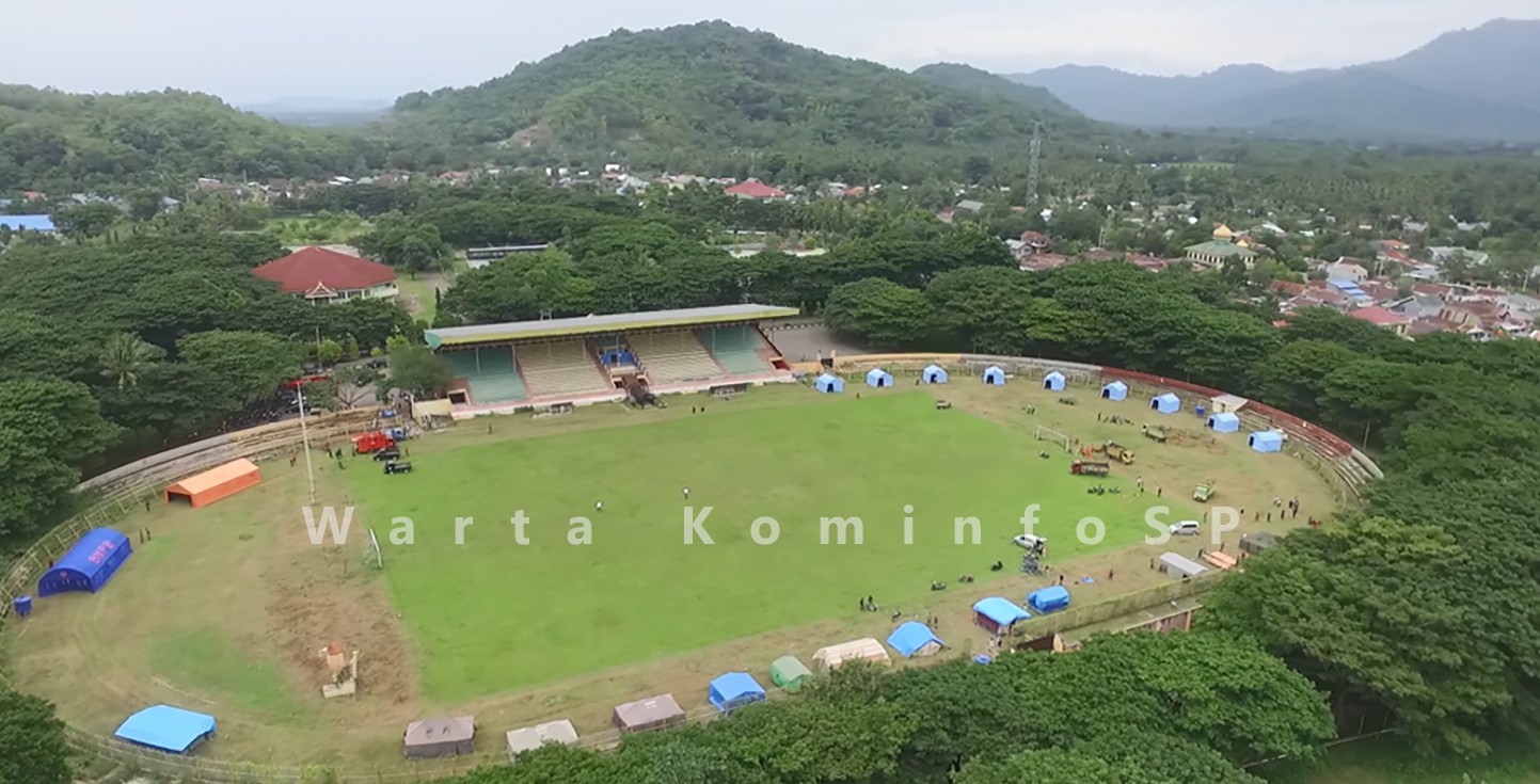 Stadion S. Mengga  Siap Tampung Pengungsi Korban Gempa Majene dan Mamuju